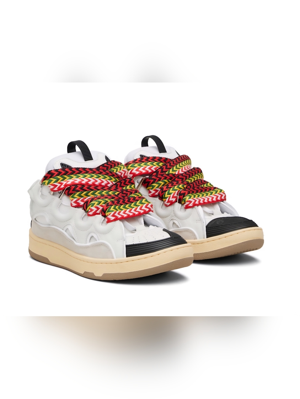 Lanvin HP 806 45 CURB SNEAKERS in Leather Mens Size US 12 EUR 45